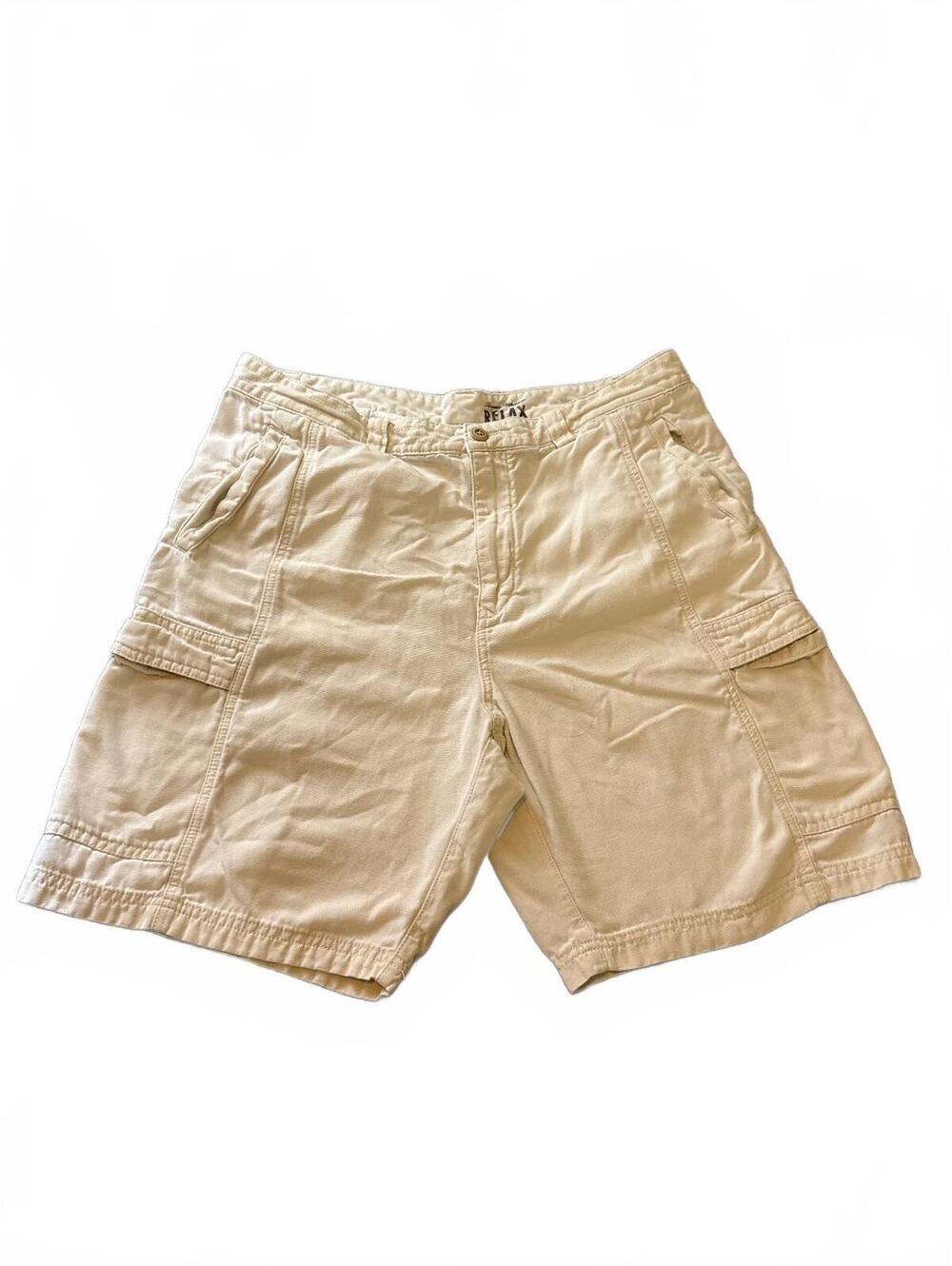 Tommy Bahama RELAX Cargo Shorts Mens 36 White Tencel Cotton Resort Vacation